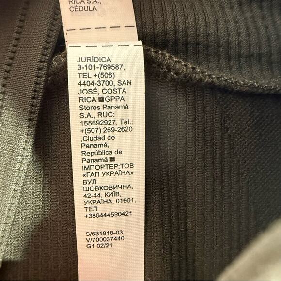 Athleta Flurry Blizzard Peat Green Ribbed Turtleneck Seamless Base Layer Large - Picture 6 of 15